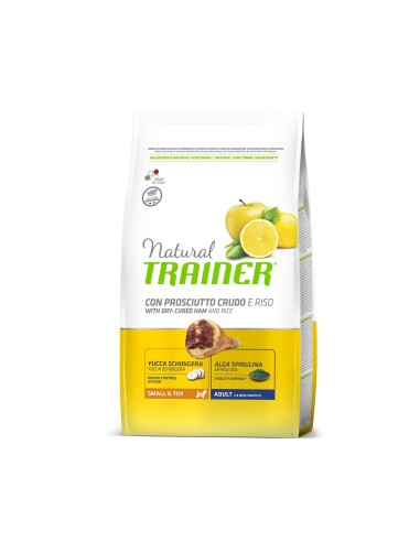 Natural Trainer small toy prosciutto crudo riso spirulina 800g