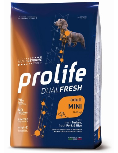 Prolife Dualfresh   Mini Tacchino Maiale e Riso - 0,6 kg