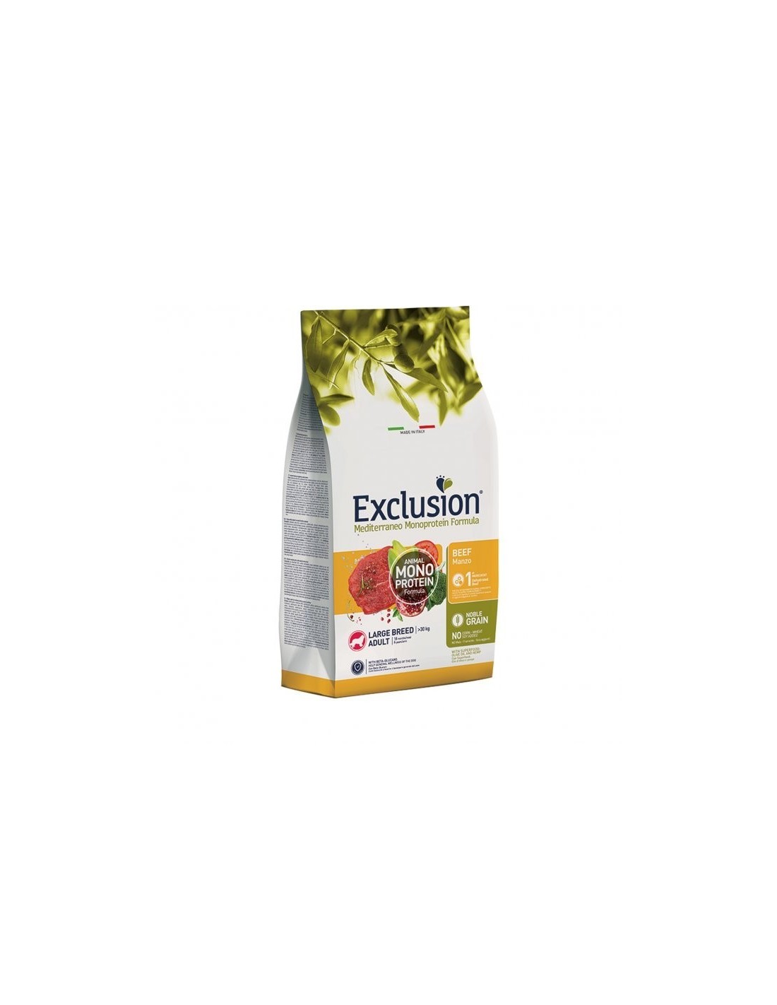 Exclusion Dog Mediterraneo Monoproteico Noble Grain Adult Large