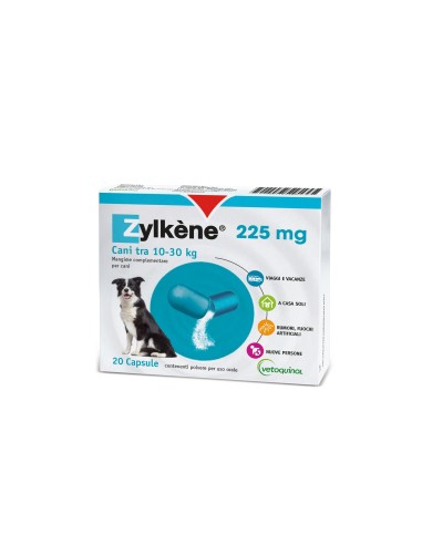 Vetoquinol Zylkene 225 mg - 20 capsule - per Cani da 10 a 30 kg