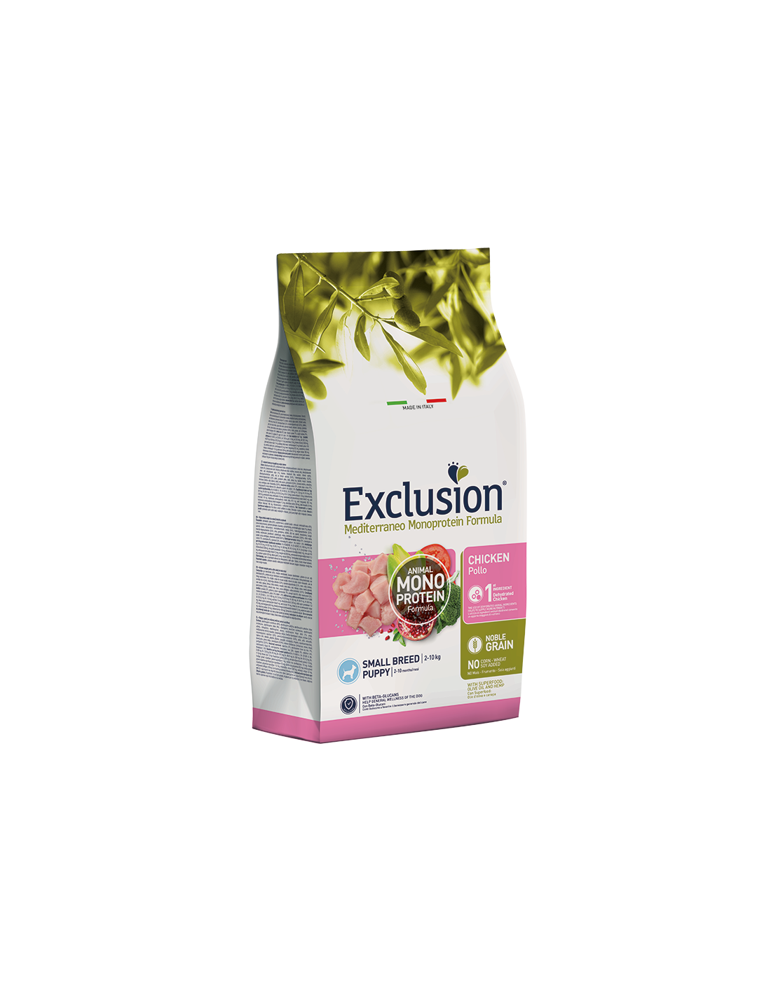 Exclusion Mediterraneo Mono Formula Puppy Small Breed Pollo - 2kg