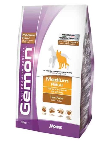 Crocchette per Cani Cuccioli Monoproteiche Exclusion Mediterraneo Taglia  Media Gusto Pollo 3kg - ANIMALS PLANET