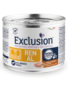 Exclusion Cane Mediterraneo Monoproteico Adulto All Breeds Tonno Lattina  400gr