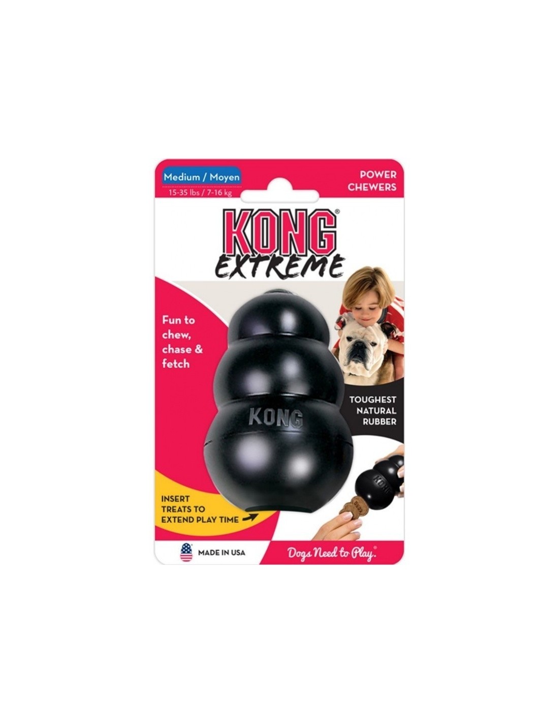 Gioco gomma KONG Extreme Ultra resistente per cani