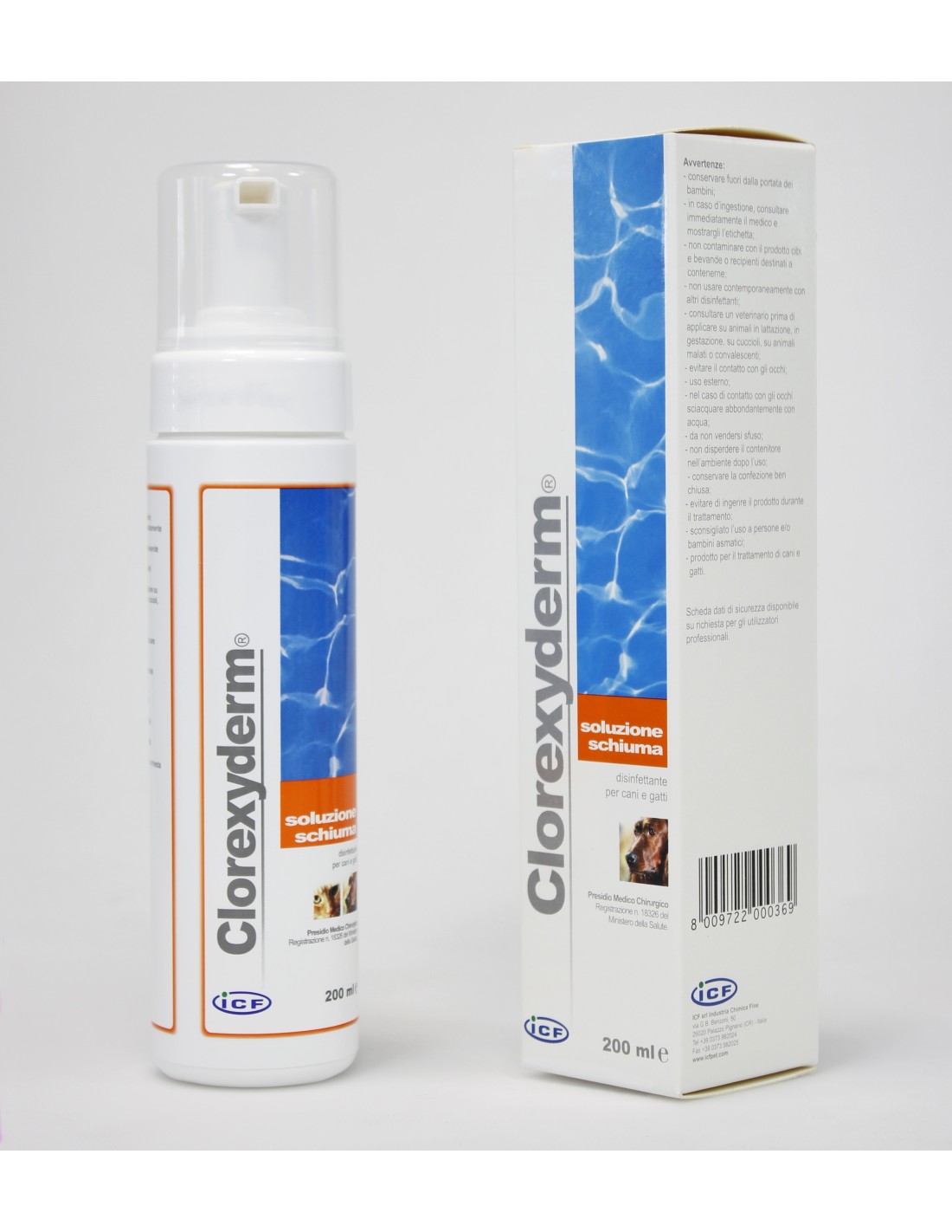 ICF Clorexyderm soluzione schiuma 200 ml
